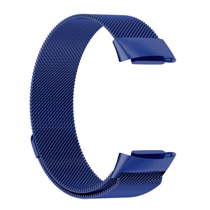 Milanese Loop Stainless Steel Metal Mesh Bands | Fitbit Charge 5 Smart Watch | Blue