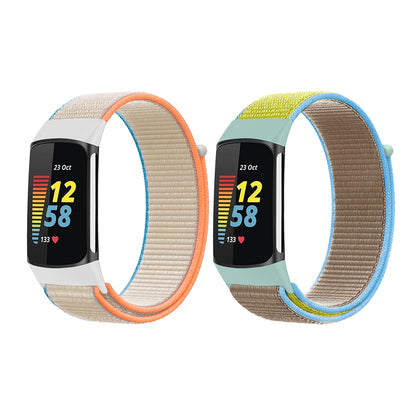 Nylon Straps [Pack of 5] | Fitbit Charge 5 Smart Watch| Multi