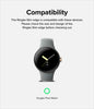 Google Pixel Watch Screen Protectors |  Slim Edge Series | Matte Black/Clear