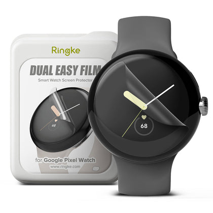 Google Pixel Watch Screen Protectors |  Dual Easy Film | 3 Pack