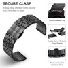 Samsung Galaxy Watch 4 40mm 44mm/Classic/Active 2 40mm 44mm/Galaxy Watch 3 41mm |  Solid Stainless Steel Watch Band | Black