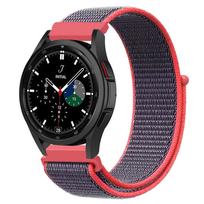 Samsung Galaxy Watch 3 45mm /46mm / Gear S3 Frontier / Classic / Watch GT 2 46mm | Nylon Strap Watch Band   | Electric Pink