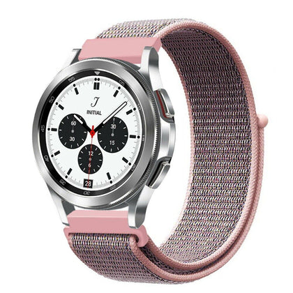 Samsung Galaxy Watch 3 45mm /46mm / Gear S3 Frontier / Classic / Watch GT 2 46mm | Nylon Strap Watch Band   | Pink Sand