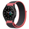 Samsung Galaxy Watch 4 40mm 44mm/Classic/Active 2 40mm 44mm/Galaxy Watch 3 41mm | Nylon Strap Watch Band   | Red/Black