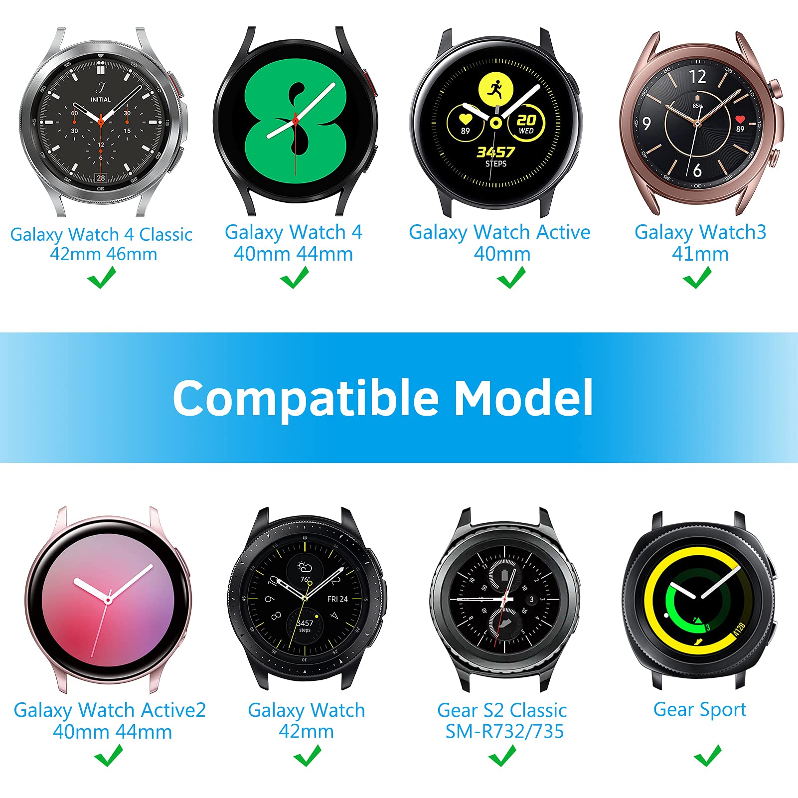 Samsung Galaxy Watch 4 40mm 44mm/Classic/Active 2 40mm 44mm/Galaxy Watch 3 41mm | Nylon Strap Watch Band   | Pink Sand
