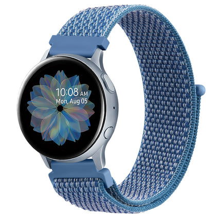Samsung Galaxy Watch 3 45mm /46mm / Gear S3 Frontier / Classic / Watch GT 2 46mm | Nylon Strap Watch Band   | Cape cod blue