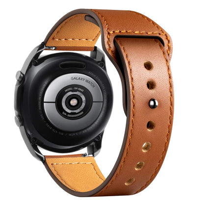 Samsung Galaxy Watch 3 45mm /46mm / Gear S3 Frontier / Classic / Watch GT 2 46mm | Leather Watch Band Straps | Brown