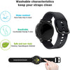Samsung Galaxy Watch 4 40mm 44mm/Classic/Active 2 40mm 44mm/Galaxy Watch 3 41mm | Silicone Strap watch Band | Black