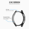 Matte Case with Built in Screen Protector | Galaxy Watch 4 44mm  Pack of 5  Protective cover | Black/Blue/Clear/Pink/White