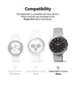 Samsung Galaxy Watch 4 Classic 46mm Case| Slim Series| Clear + White