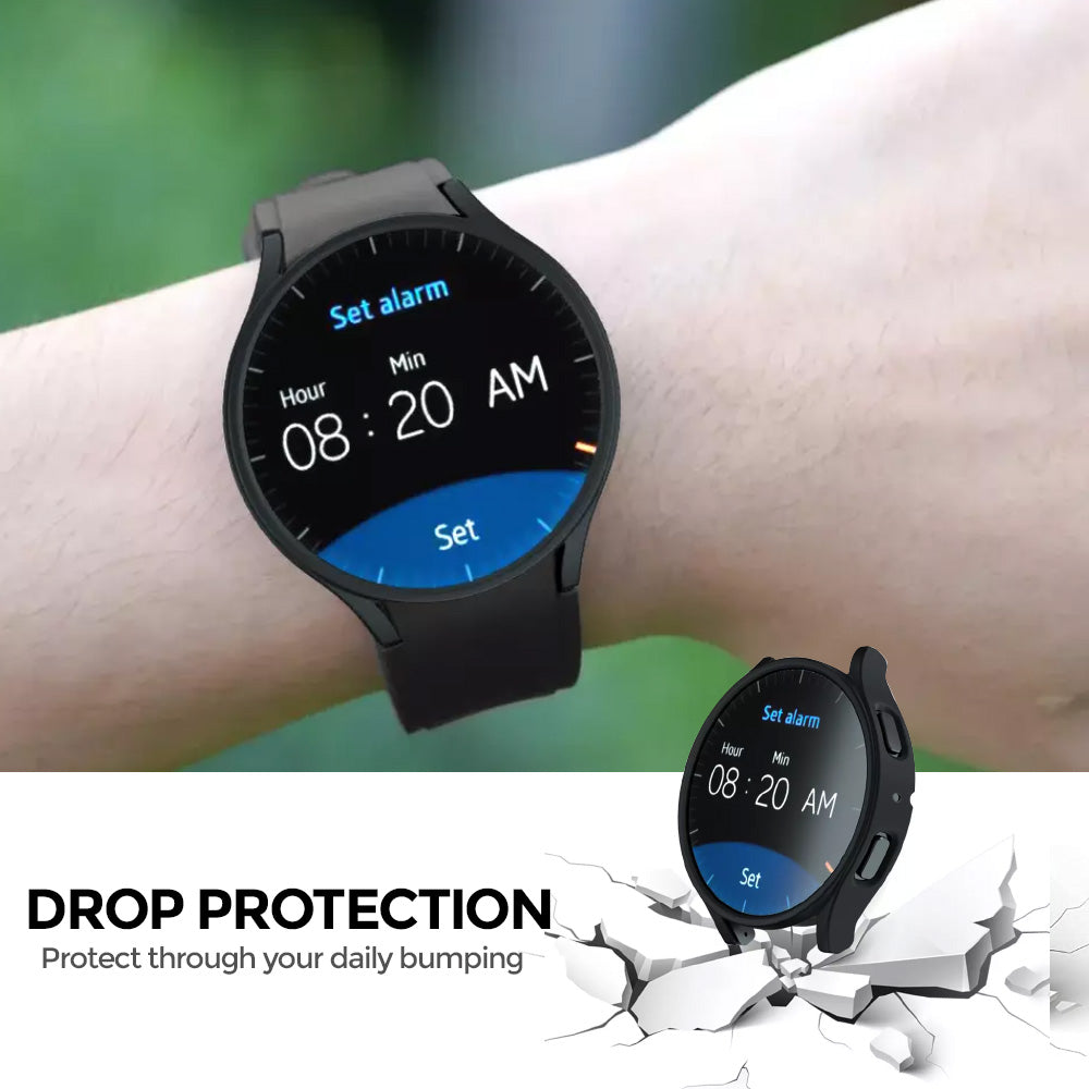 Galaxy Watch 5 Pro 45mm Case with Screen Protector  Pack of 2  Silicone Protective Case Cover | Clear