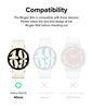 Samsung Galaxy Watch 6 40mm Case| Slim Series | Clear + Dark Chrome