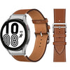 Samsung Galaxy Watch 4 40mm 44mm/Classic/Galaxy Watch 3 41mm  | No Gaps Leather Watch Band | Brown