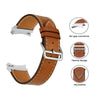 Samsung Galaxy Watch 4 40mm 44mm/Classic/Galaxy Watch 3 41mm  | No Gaps Leather Watch Band | Grey