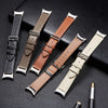 Samsung Galaxy Watch 4 40mm 44mm/Classic/Galaxy Watch 3 41mm  | No Gaps Leather Watch Band | Grey