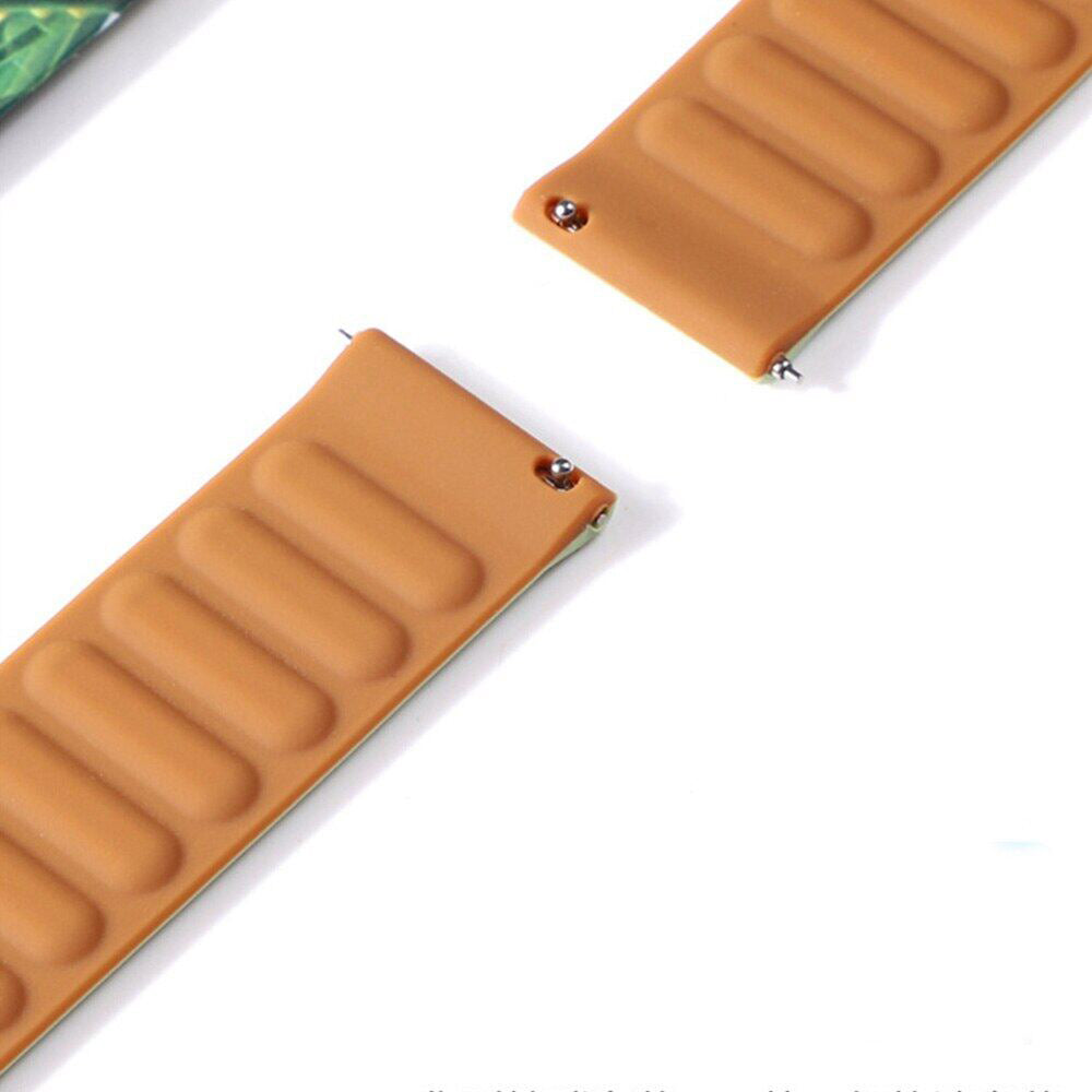 Leather Magnetic Loop Strap | Samsung Galaxy Watch 5 40mm 44mm/Galaxy Pro 5 45mm/Galaxy Watch 4 40mm 44mm | Orange