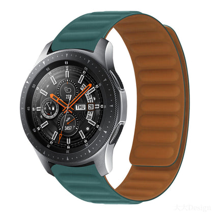 Leather Magnetic Loop Strap | Samsung Galaxy Watch 5 40mm 44mm/Galaxy Pro 5 45mm/Galaxy Watch 4 40mm 44mm | Peocock Green