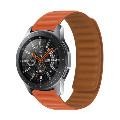 Leather Magnetic Loop Strap | Samsung Galaxy Watch 5 40mm 44mm/Galaxy Pro 5 45mm/Galaxy Watch 4 40mm 44mm | Orange