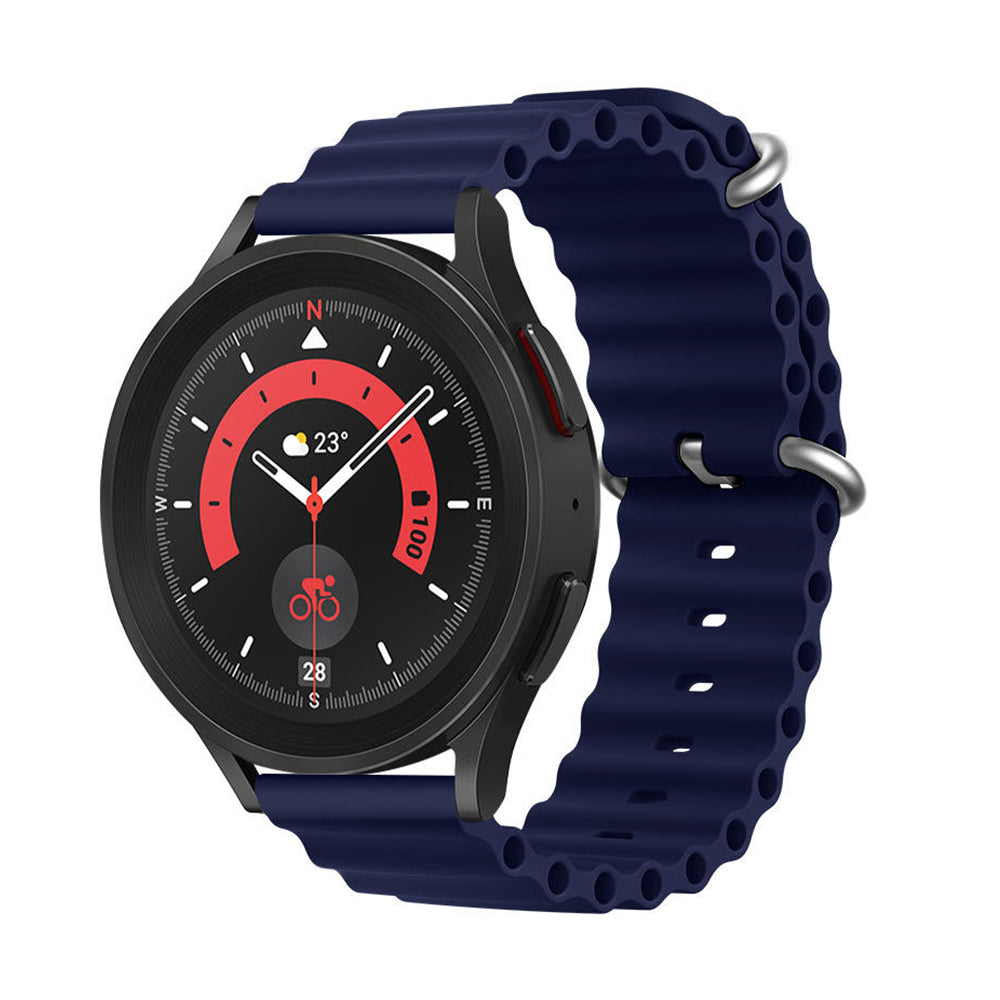 Ocean Silicone Band | Samsung Galaxy Watch 5 40mm 44mm/Galaxy Pro 5 45mm/Galaxy Watch 4 40mm 44mm | Midnight Blue