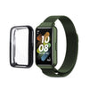 Huawei Watch Band 7 | Milanese Watch Band Strap +TPU Watch Case | Dark Green