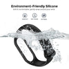 Xiaomi Mi Band 6 / 5 | Silicone Watch Band Strap  [Pack Of 5]  | Black/Grey/Blue/Green/White