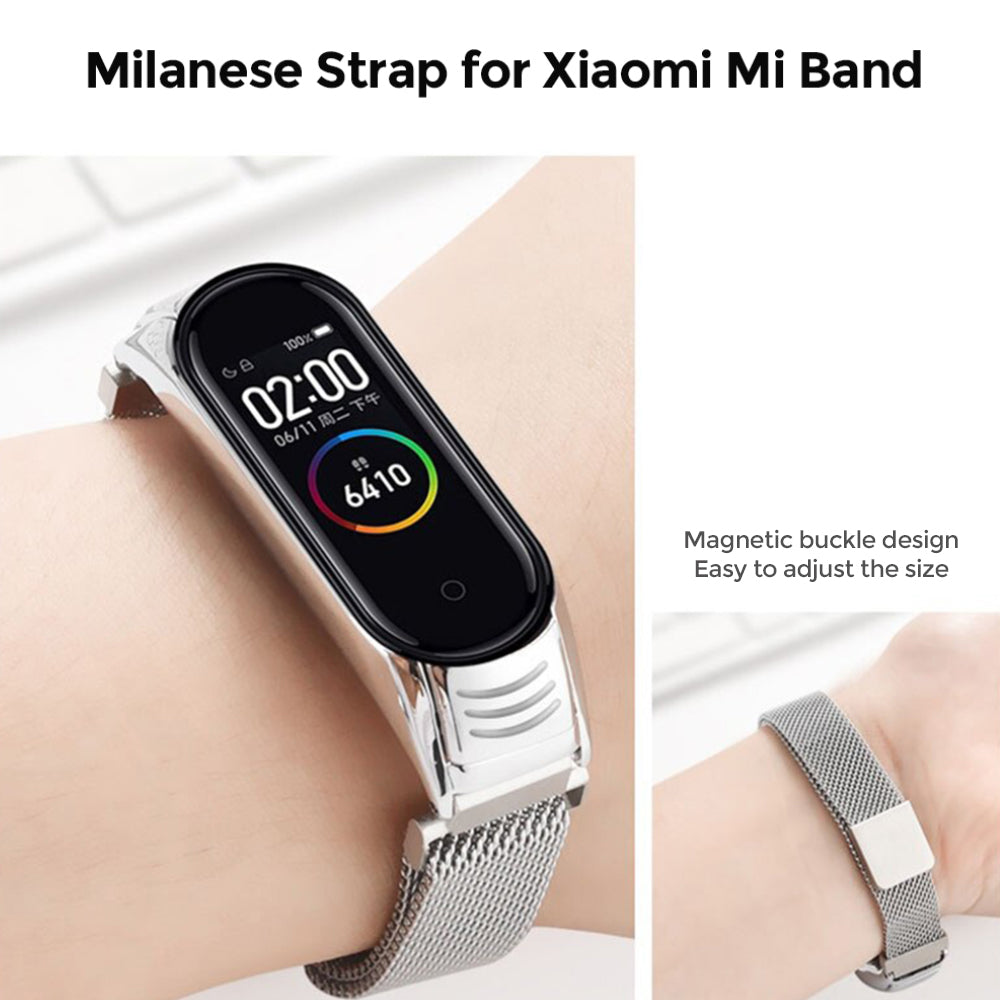 Xiaomi Band 7/6/5  | Milanese Watch Band Strap | Rose Gold