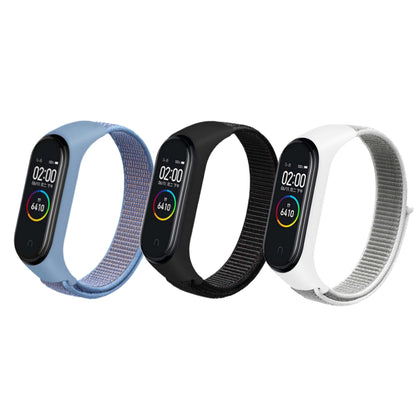 Nylon Straps | Xiaomi Mi Band 7 / 6 / 5 | Storm Grey+Cape Blue+Black Carbon