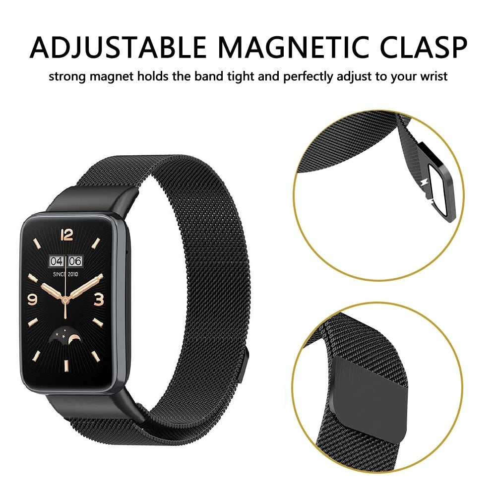 Milanese Loop Strap for Mi Band 7 Pro- Rose Gold