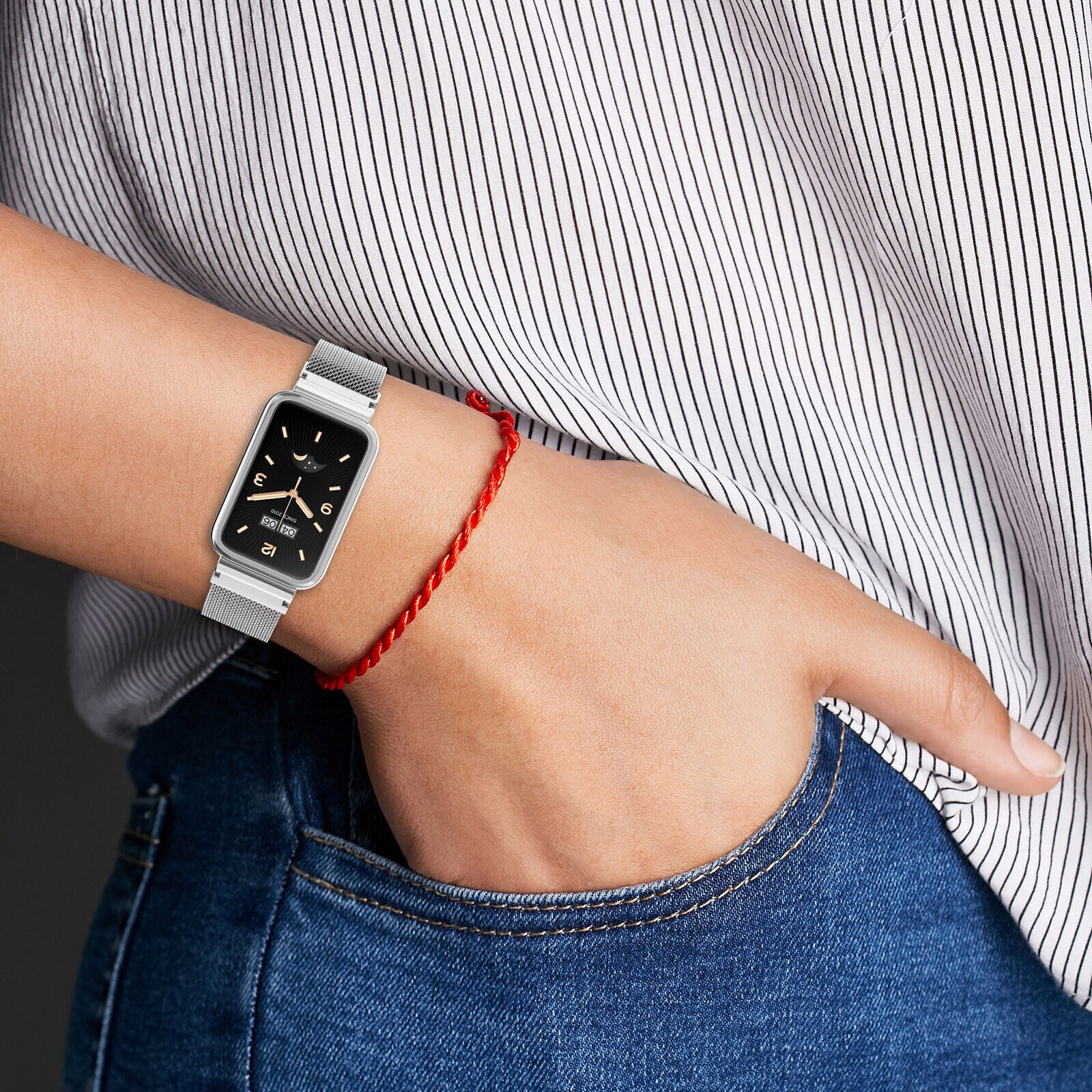 Milanese Loop Strap for Mi Band 7 Pro-Multi