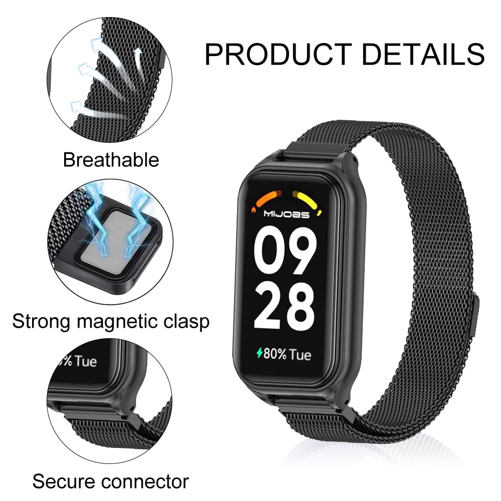 Milanese Loop Strap for Xiaomi Redmi Smart Band 2- Rose Pink
