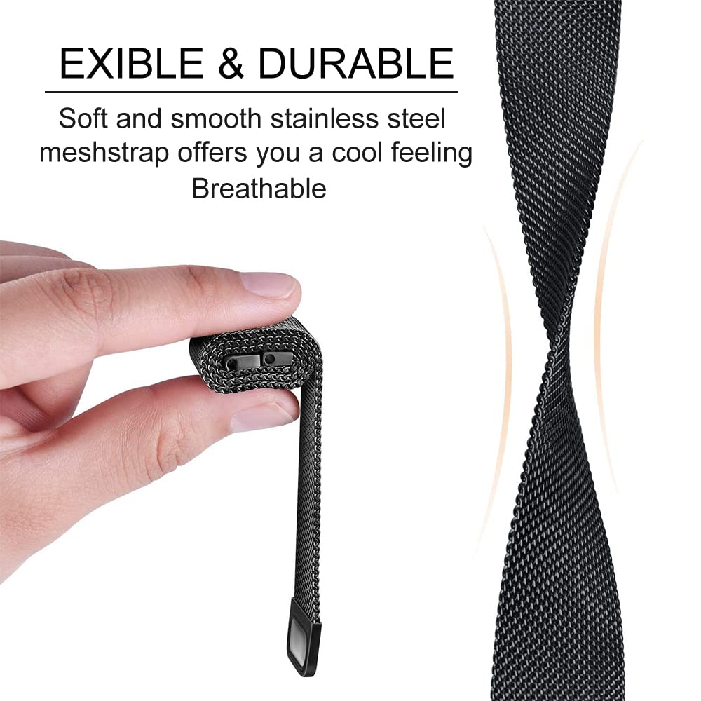 Milanese Loop Strap for Xiaomi Redmi Smart Band 2- Rose Pink