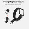 Mi Smart Watch Lite/Redmi Band | Metal Milanese Magnetic Stainless Steel WristBand Strap | Black