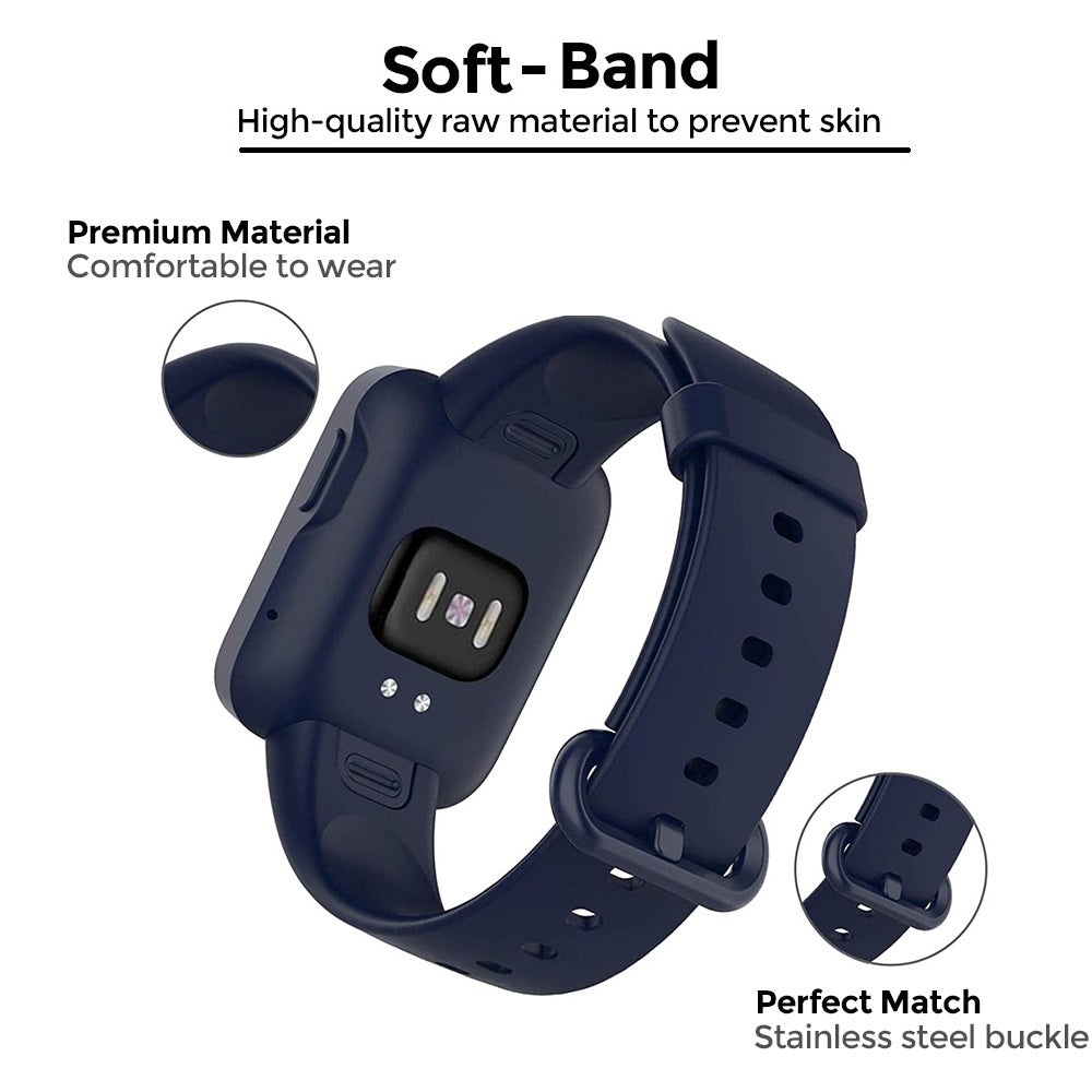 Xiaomi Redmi Watch 2 Lite Band + Watch Case| Silicone Straps Wristband Sport Band |  Beige